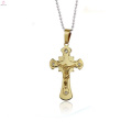 Gold jewelry main material 24k gold jesus cross pendant jewelry